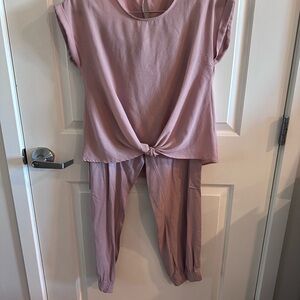 Pink Two-Piece Lounge Set